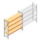 Weitspannregal AR 2000x2250x600 mm (hxbxt) 4 Ebenen verzinkt Anfangsregal