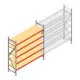 Weitspannregal AR 2000x2250x600 mm (hxbxt) 5 Ebenen verzinkt Anfangsregal
