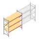 Weitspannregal AR 2000x2250x900 mm (hxbxt) 3 Ebenen verzinkt Anfangsregal mit vormontierten Rahmen