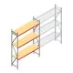 Weitspannregal AR 3000x2250x600 mm (hxbxt) 3 Ebenen verzinkt Anfangsregal