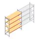Weitspannregal AR 3000x2700x800 mm (hxbxt) 4 Ebenen verzinkt Anfangsregal
