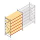 Weitspannregal AR 3000x2700x1000 mm (hxbxt) 6 Ebenen verzinkt Anfangsregal