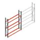 Bandenstelling grootvak AR 2500x2010x400mm (hxbxd) 3 niveaus beginsectie
