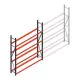 Bandenstelling grootvak AR 2500x2010x400mm (hxbxd) 4 niveaus beginsectie