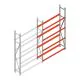 Reifenregal Weitspann AR 2500x1610x400mm (hxbxt) 4 Ebenen Anbauregal