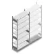 Fachbodenregal Heavy Duty 2500x1000x400mm (hxbxt) 7 Ebenen 150 kg Anfangsregal