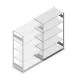 Fachbodenregal Heavy Duty 2000x1300x600 mm (hxbxt) 5 Ebenen 150 kg Anbauregal