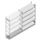 Fachbodenregal mit schrägen Fachböden Heavy Duty 2000x1300x400mm (hxbxt) 5 Ebenen 150 kg Anbauregal