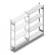 Fachbodenregal Heavy Duty 2000x1000x300mm (hxbxt) 4 Ebenen 150 kg Anbauregal