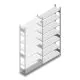 Fachbodenregal Heavy Duty 2500x1000x300mm (hxbxt) 7 Ebenen 150 kg Anbauregal