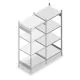 Fachbodenregal Heavy Duty 2000x750x600mm (hxbxt) 4 Ebenen 150 kg Anbauregal