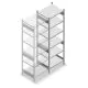 Heavy Duty Fachbodenregal 2500x750x600mm (hxbxt) 6 Ebenen 150 kg Anbauregal
