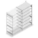 Heavy Duty Fachbodenregal 2500x1300x800mm (hxbxt) 7 Ebenen 150 kg Anbauregal