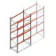 Palettenregal AR T2 4000x1850x1100mm (hxbxt) 4 Ebenen 2530kg/Ebene Anfangsregal