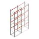 Palettenregal AR T2 6000x1850x1100mm (hxbxt) 4 Ebenen 2530kg/Ebene Anfangsregal mit vormontierten Rahmen
