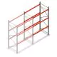 Palettenregal AR T2 3000x1850x1100mm (hxbxt) 3 Ebenen 2530kg/Ebene Anbauregal