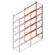 Palettenregal AR T2 5000x1850x1100mm (hxbxt) 5 Ebenen 2530kg/ebene Anbauregal