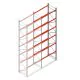 Palettenregal AR T2 6000x1850x1100mm (hxbxt) 6 Ebenen 2530kg/Ebene Anbauregal
