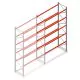 Palettenregal AR T2 5000x2700x1100mm (hxbxt) 5 Ebenen 1820kg/Ebene Anbauregal