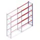 Gebrauchte SLP Palettenregal 5250x2700x1000 mm (hxbxt) 4 Ebenen Anbauregal