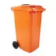 Kunststoff-Container mit Rosette 240L, Orange
