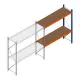 Weitspannregal Kimer 1750x1500x600 mm (hxbxt) 2 Ebenen Anbauregal mit vormontierten Rahmen