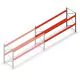 Palettenregal AR T2 2000x3300x1100mm (hxbxt) 2 Ebenen 2415kg/Ebene Anbauregal mit vormontierten Rahmen