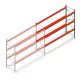 Palettenregal AR T2 2500x3300x1100mm (hxbxt) 3 Ebenen 2415kg/eb Anbauregal mit vormontierten Rahmen