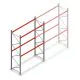 Palettenregal AR T2 3500x2700x1100mm (hxbxt) 2 Ebenen 2844kg/ebene Anfangsregal mit vormontierten Rahmen