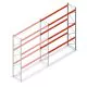 Palettenregal AR T2 5000x3600x1100mm (hxbxt) 3 Ebenen 3004kg/Ebene Anbauregal mit vormontierten Rahmen