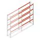 Palettenregal AR T2 6000x3600x1100mm (hxbxt) 4 Ebenen 2252kg/Ebene Anbauregal