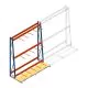Regal für vertikale Lagerung AR einseitig 2500x1850x900 mm (hxbxt) blau 3 Ebenen Anfangsregal
