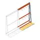 Regal für vertikale Lagerung AR einseitig 3000x1850x900 mm (hxbxt) blau 3 Ebenen Anbauregal