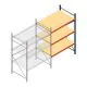Weitspannregal AR 2000x1610x1000 mm (hxbxt) 3 Ebenen blau Anbauregal