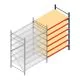 Weitspannregal AR 2000x1610x1000 mm (hxbxt) 6 Ebenen blau Anbauregal