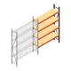 Weitspannregal AR 2000x1610x500 mm (hxbxt) 4 Ebenen anthrazit Anbauregal