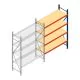 Weitspannregal AR 2000x1610x600 mm (hxbxt) 4 Ebenen blau Anbauregal