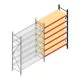 Weitspannregal AR 2000x1610x600 mm (hxbxt) 6 Ebenen blau Anbauregal mit vormontierten Rahmen
