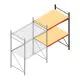 Weitspannregal AR 2000x1610x900 mm (hxbxt) 2 Ebenen anthrazit Anbauregal