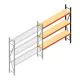 Weitspannregal AR 2000x1850x500 mm (hxbxt) 3 Ebenen anthrazit Anbauregal