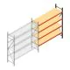 Weitspannregal AR 2000x2250x600 mm (hxbxt) 4 Ebenen anthrazit Anbauregal