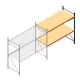 Weitspannregal AR 2000x2700x1000 mm (hxbxt) 2 Ebenen blau Anbauregal