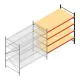 Weitspannregal AR 2000x2700x1200 mm (hxbxt) 4 Ebenen anthrazit Anbauregal