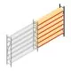 Weitspannregal AR 2000x2700x500 mm (hxbxt) 6 Ebenen anthrazit Anbauregal