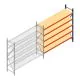 Weitspannregal AR 2000x2700x600 mm (hxbxt) 5 Ebenen blau Anbauregal