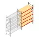 Weitspannregal AR 2250x1610x600 mm (hxbxt) 5 Ebenen anthrazit Anbauregal