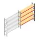 Weitspannregal AR 2250x1850x500 mm (hxbxt) 4 Ebenen anthrazit Anbauregal