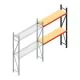 Weitspannregal AR 2500x1610x400 mm (hxbxt) 2 Ebenen anthrazit Anbauregal