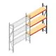 Weitspannregal AR 2500x1610x400 mm (hxbxt) 3 Ebenen anthrazit Anbauregal