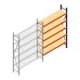 Weitspannregal AR 2500x1610x400 mm (hxbxt) 5 Ebenen anthrazit Anbauregal